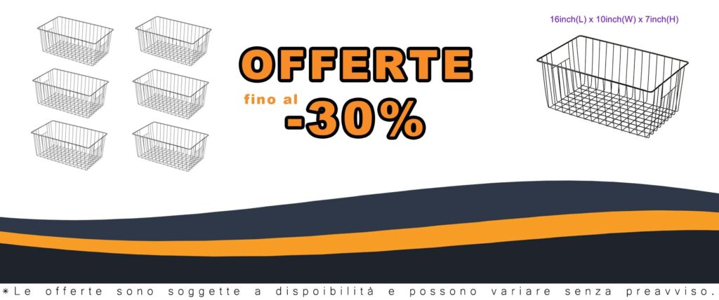 Organizzatore per Congelatore Y.Z.Bros, Contenitori per Frigorifero da 40,6 cm, 6 Pezzi, Nero